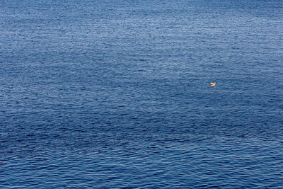 High angle view of rippled water in sea