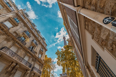 Low angle view of buildings against sky