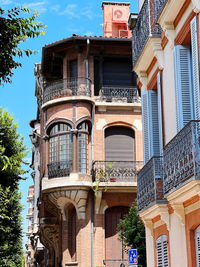 Low angle view of historic building