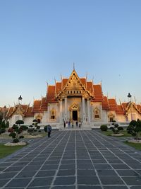 View of historic building against clear sky