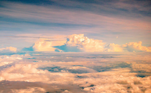 Aerial view of cloudscape