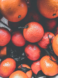 Full frame shot of oranges