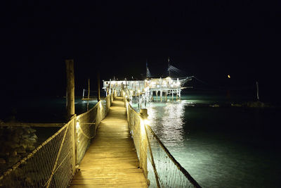 View of boats in water