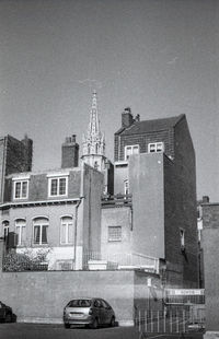 Buildings against sky in city