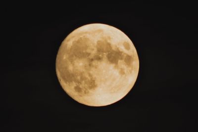 Low angle view of moon in sky