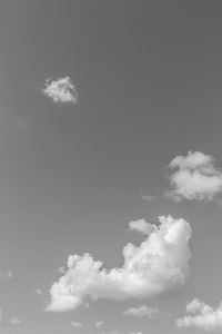 Low angle view of clouds in sky