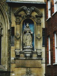 Low angle view of statue