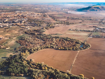 High angle view of landscape