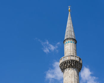 Low angle view of tower of building against sky