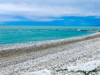 Scenic view of sea against sky