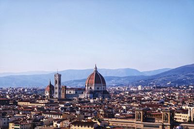 Duomo santa maria del fiore in city against sky