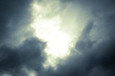 Low angle view of clouds in sky