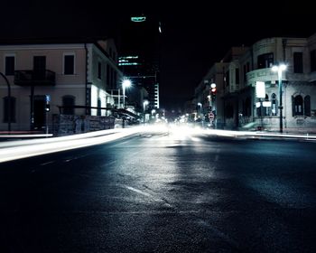 City street at night