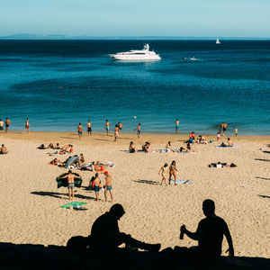 Group of people on beach