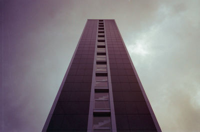 Low angle view of modern building against sky