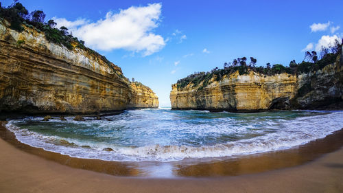 Panoramic view of sea against sky