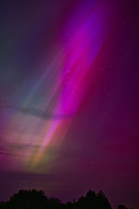 Low angle view of sky at night