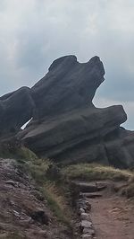 Scenic view of arid landscape against sky