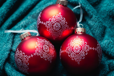 Close-up of christmas decorations