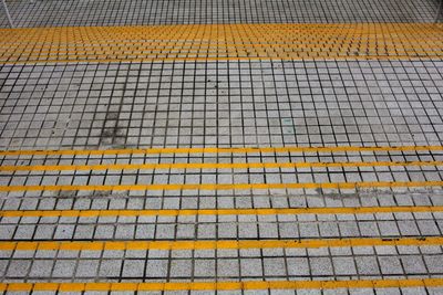 Full frame shot of yellow platform