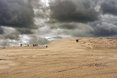 Storm clouds over the desert