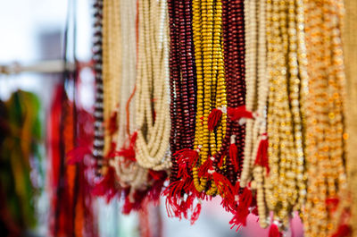 Close-up of decoration hanging outdoors