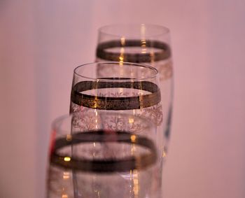 Close-up of wine glass on table