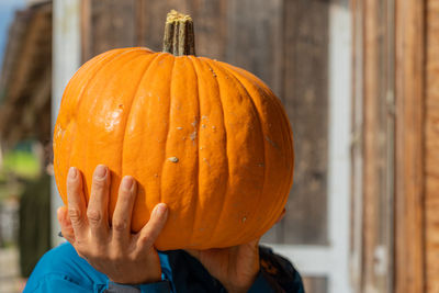 Close-up of pumpkin