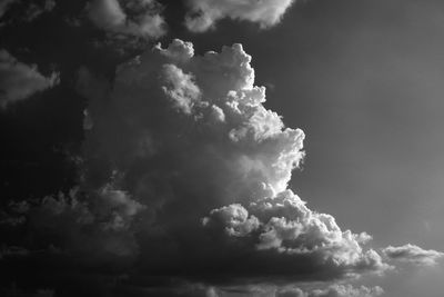 Low angle view of clouds in sky