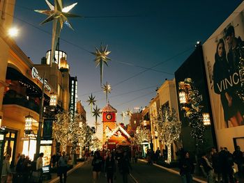 City street at night