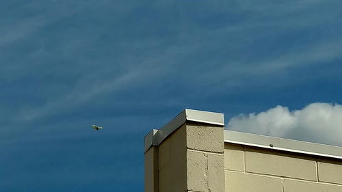 Low angle view of building against sky