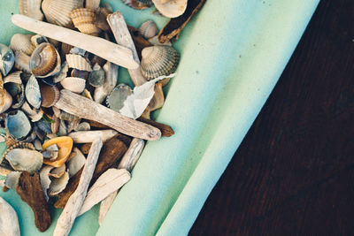 Close-up of wooden objects