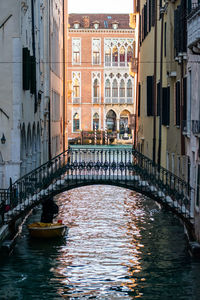 Canal amidst buildings in city