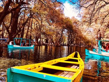 Scenic view of lake by trees