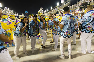 Group of people at music concert