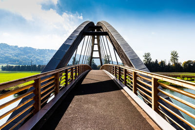 Low angle view of bridge against sky