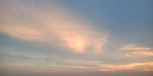 Low angle view of sky during sunset