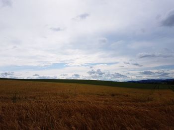 Scenic view of landscape against sky