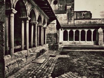 Low angle view of historical building