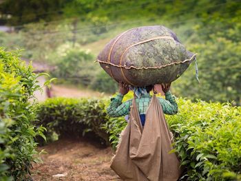 Woman with umbrella