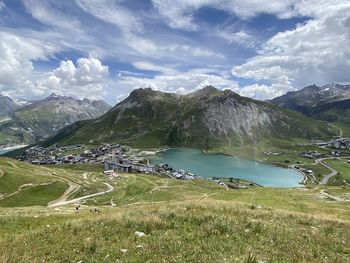 Scenic view of landscape against sky