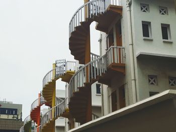 Low angle view of buildings against sky