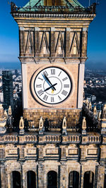Low angle view of clock tower