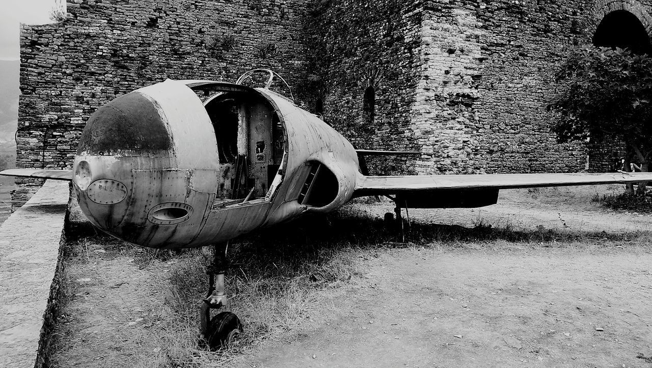 ABANDONED CAR ON LAND