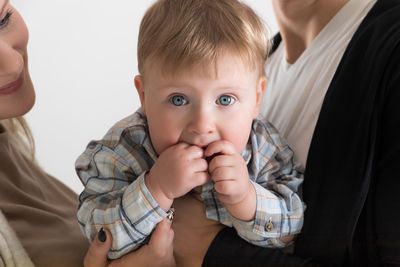 Portrait of cute baby boy