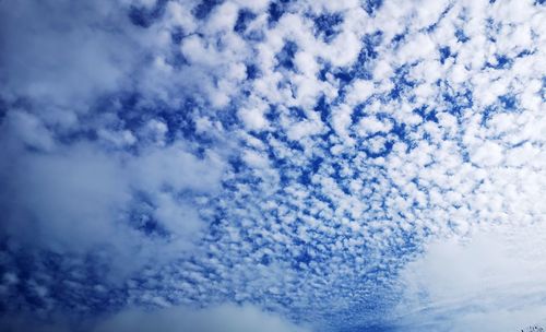 Low angle view of clouds in sky