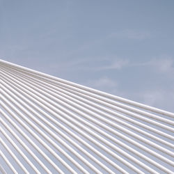 Low angle view of built structure against blue sky