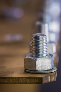 Industrial construction machine detail joint bolt and nut