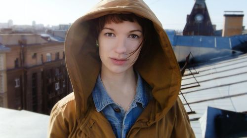 Portrait of young woman