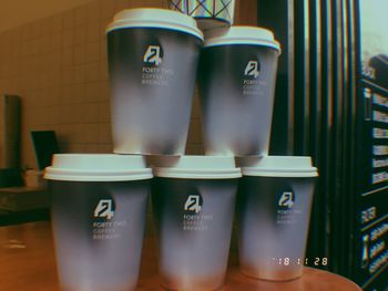 Close-up of coffee cup